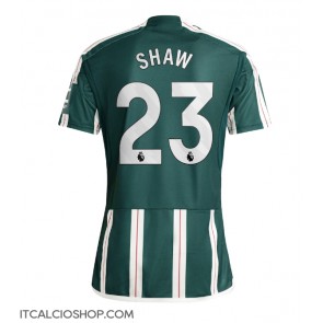 Manchester United Luke Shaw #23 Seconda Maglia 2023-24 Manica Corta